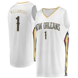 Youth Zion Williamson New Orleans Pelicans White Jersey - Association Edition - Fast Break