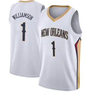 Youth Zion Williamson New Orleans Pelicans White Jersey - Association Edition - Swingman